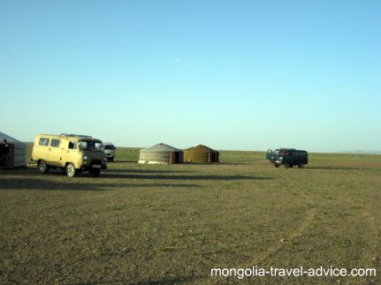 Gobi desert gers